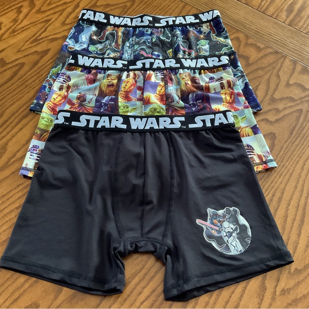 Star Wars Boys Boxer Briefs Unerwear (Set of 3), Sz 10